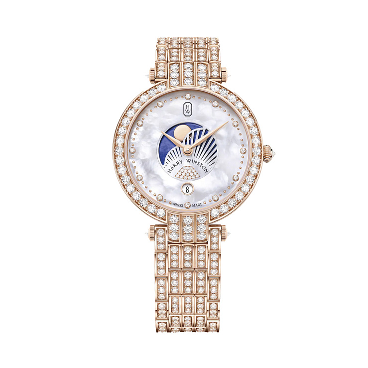 Часы Harry Winston  Premier Moon Phase 36Mm  PRNQMP36RR004
