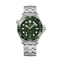 Часы Omega  Seamaster Diver 300M Co‑Axial Master Chronometer 42 Mm Green Dial  210.30.42.20.10.001 