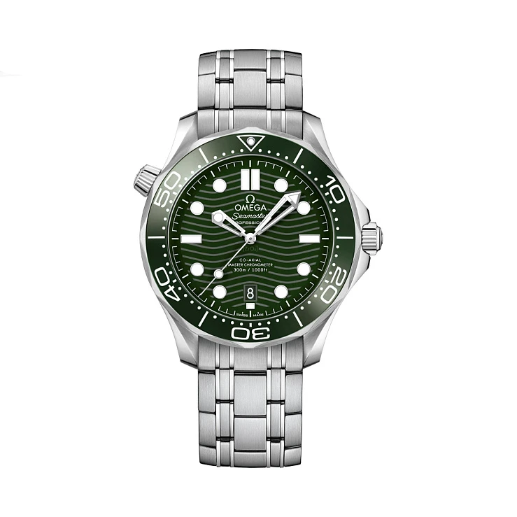 Часы Omega  Seamaster Diver 300M Co‑Axial Master Chronometer 42 Mm Green Dial  210.30.42.20.10.001 