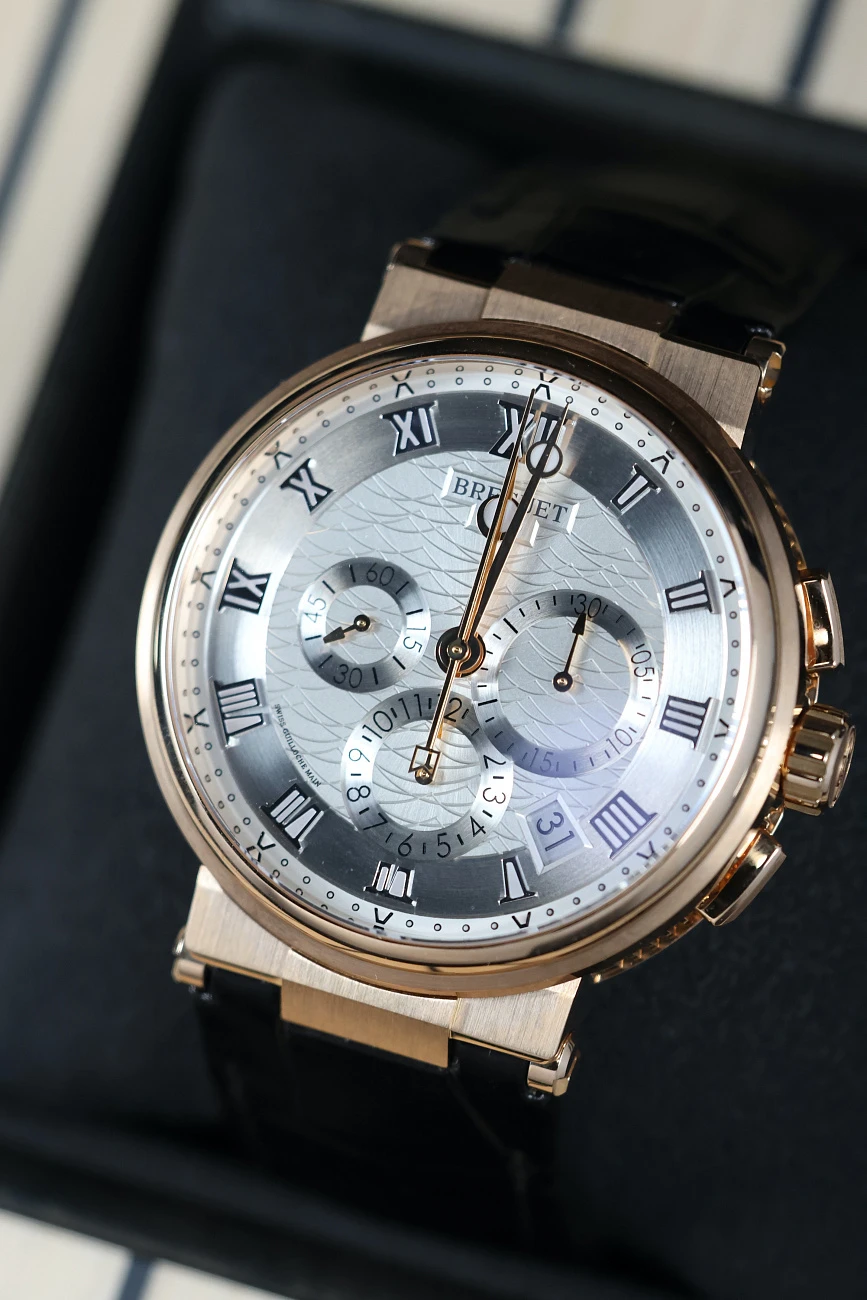 Часы Breguet  Marine Chronograph Rose Gold  5527BR/12/5WV