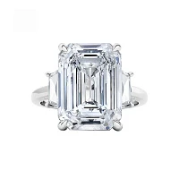 Украшение No Name  Кольцо 2,01 гр. (10,04 ct.) E/VS1 (Ограненный синтетический алмаз)   