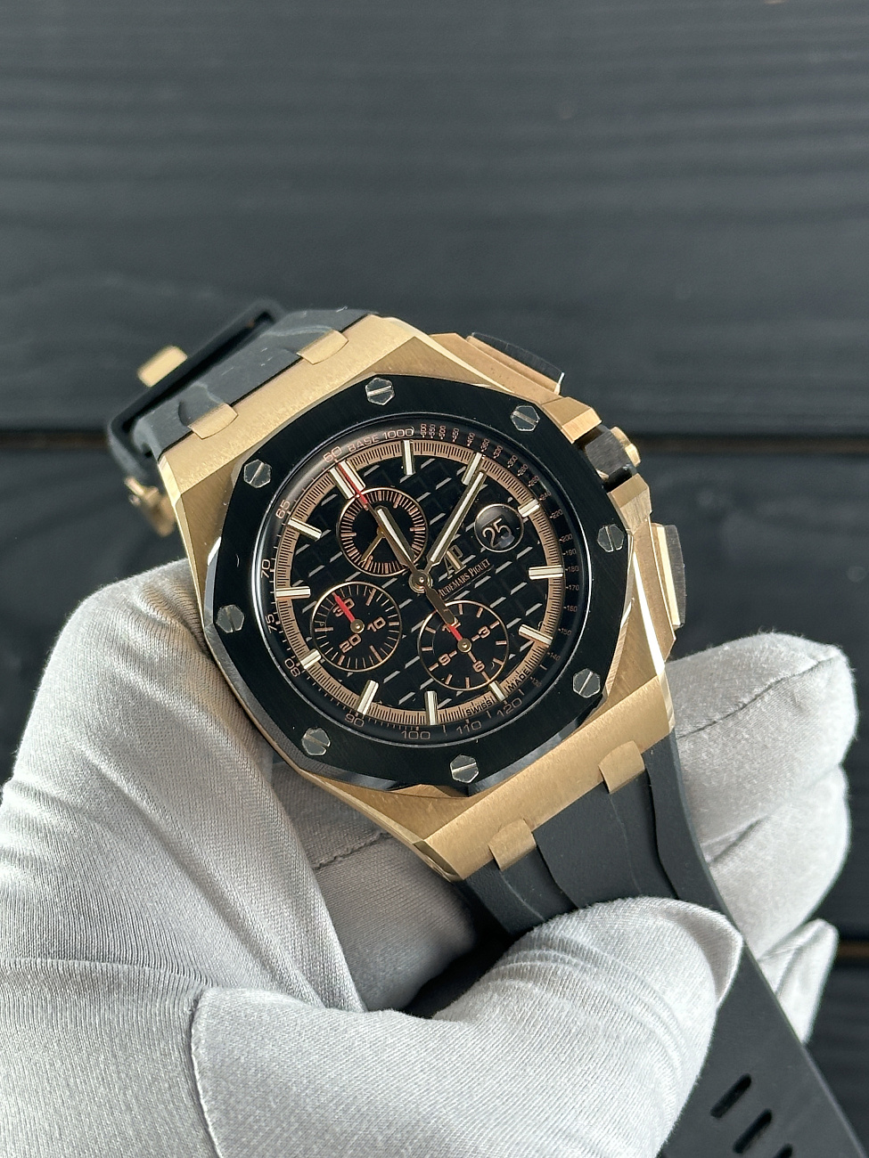Часы Audemars Piguet  Royal Oak Offshore Chronograph Rose Gold 44Mm  26401RO.OO.A002CA.02