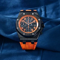 Часовой ремешок Audemars Piguet  Ремешок Для Часов Orange Camo Ap Royal Oak Offshore 42Mm Strap  