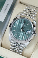 Часы Rolex  Datejust 41Mm Mint Green Fluted Motif  126334