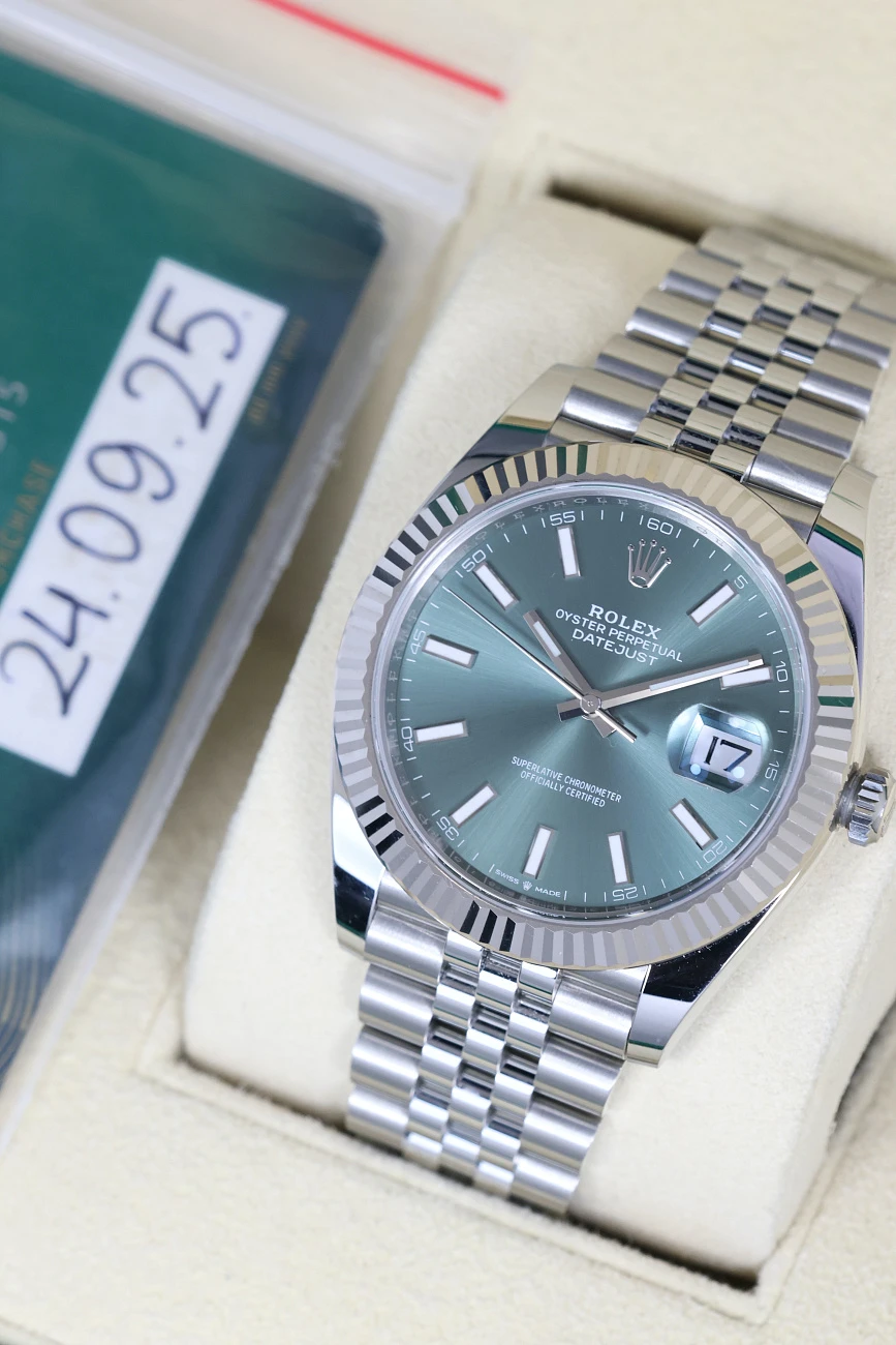 Часы Rolex  Datejust 41Mm Mint Green   126334