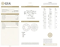 Украшение GIA  Подвеска с бриллиантом 1,11 ct. J/VS2 "Lucky Number"   