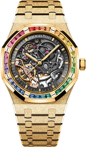 Заказать Audemars Piguet  Royal Oak Frosted Gold Double Balance Wheel Openworked  15412BA.YG.1224BA.01-B