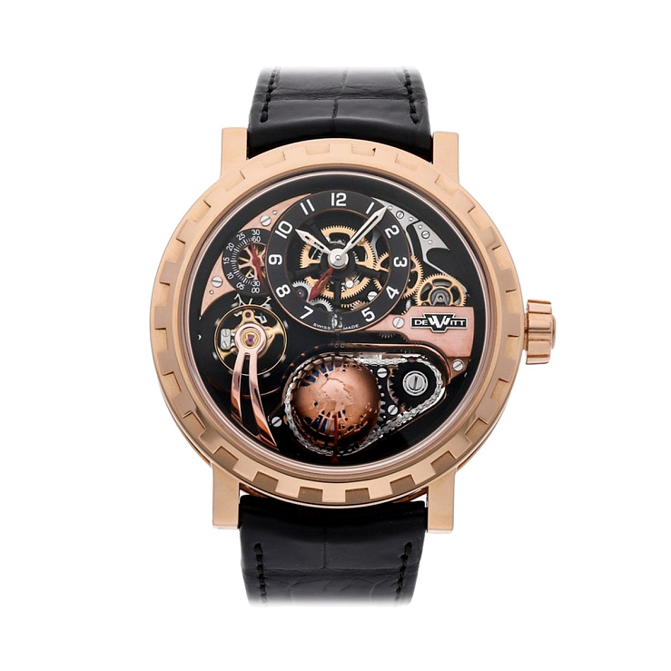 Часы DeWitt  Academia Hour Planet Gmt Black Tie Edition  AC.GMT.003.S2