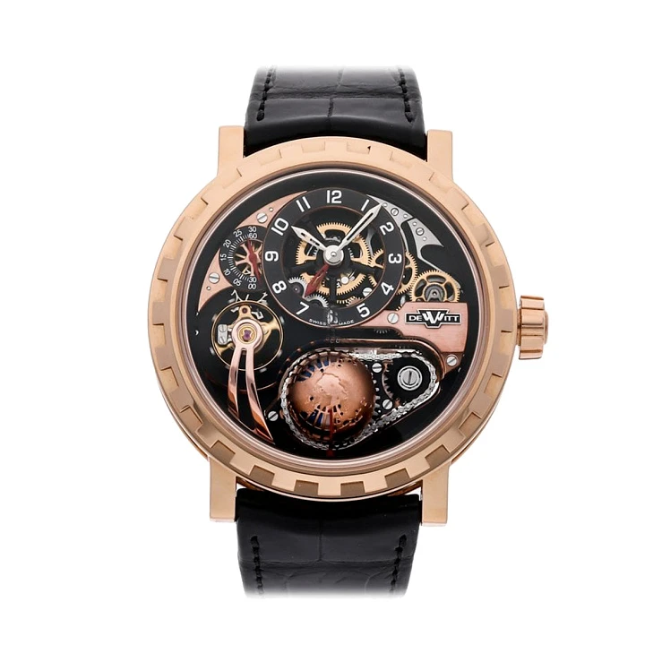 Часы DeWitt  Academia Hour Planet Gmt Black Tie Edition  AC.GMT.003.S2