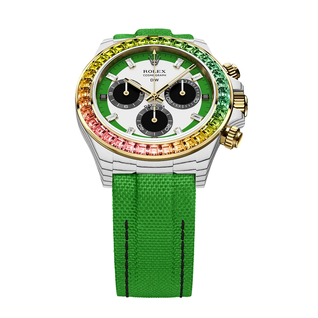 Заказать DiW  Rolex Daytona 40 Mm Rainbow Wild Green  