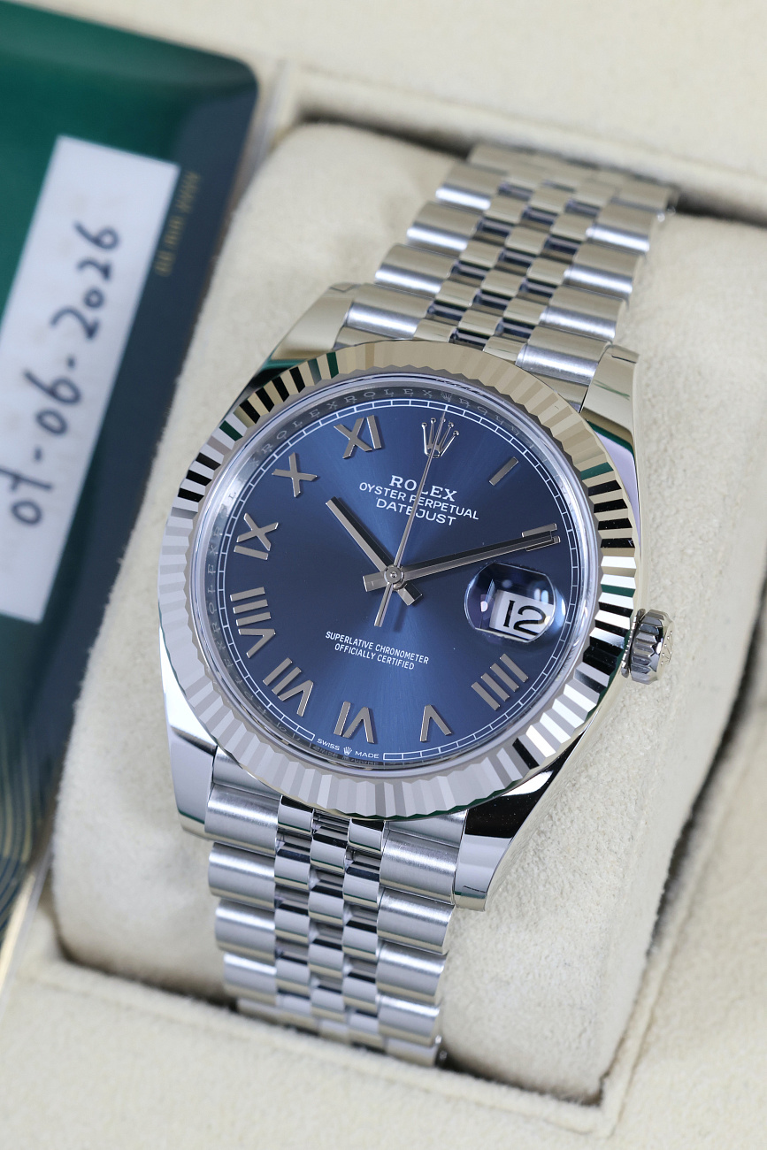 Часы Rolex  Datejust 41Mm Blue Roman  126334-0038
