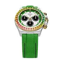 Заказать DiW  Rolex Daytona 40 Mm Rainbow Wild Green  
