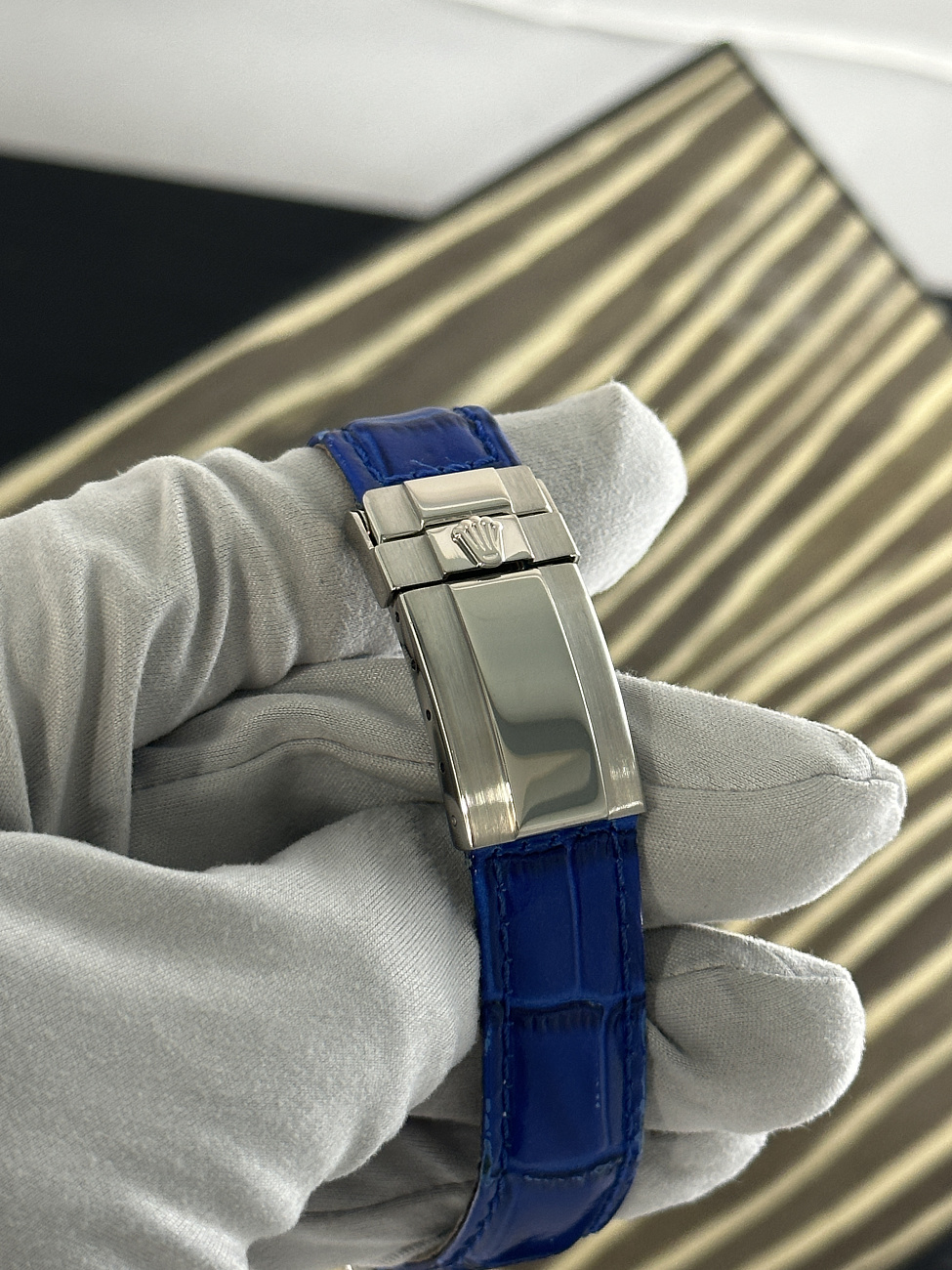 Часы Rolex  Oyster Perpetual Cosmograph Daytona White Gold Custom  116519FIX