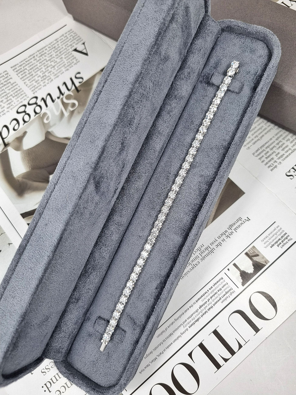 Украшение GIA  Браслет с бриллиантами 11,40 ct. D/VVS1 (3 Excellent, NONE)   