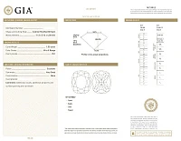 Украшение GIA  Серьги 1,50/1,55 Ct. W To X/Vs1   