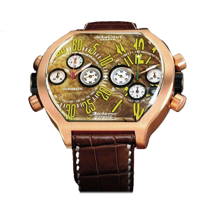 Часы De La Cour  Bi-Chrono Fidelidad Rose Gold Tobacco  