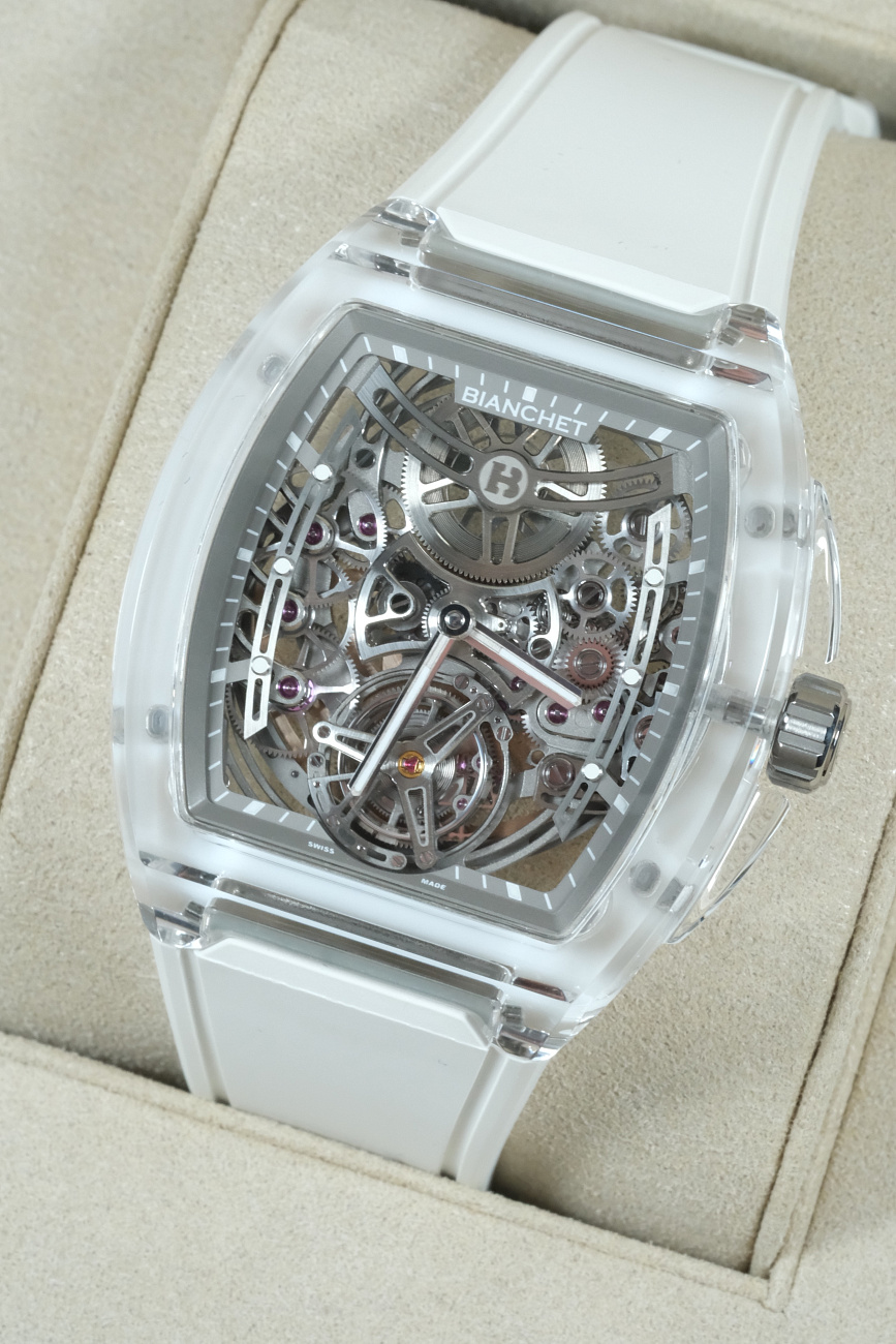 Часы Bianchet  UltraFino Skeleton Sapphire White Flying Tourbillon  CYKA TXXF M