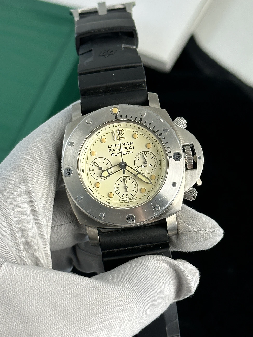 Часы Panerai  Luminor Submersible 1950 Chrono 1000M Slytech - 47 Mm #001  PAM00225