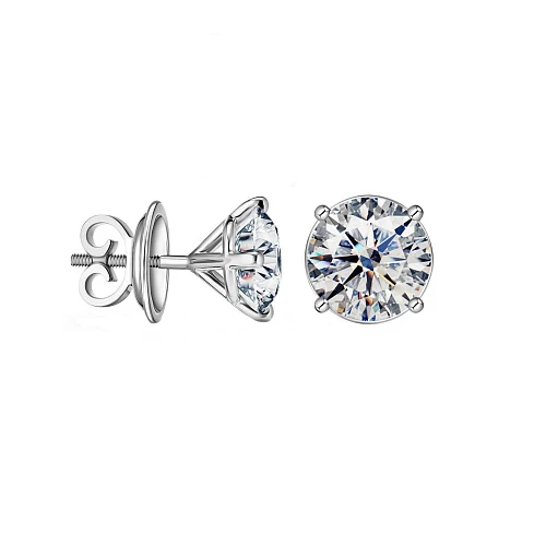 Украшение GIA  Серьги 3,26/3,32 ct. L/VS2 (3 Excellent) Round Diamonds   