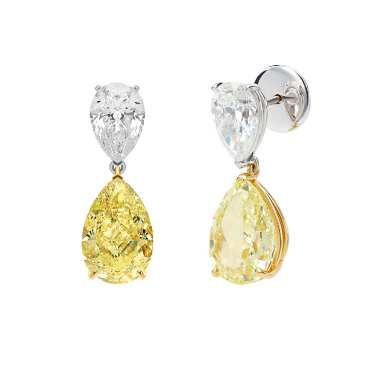 Украшение NO NAME  Серьги С Бриллиантами   