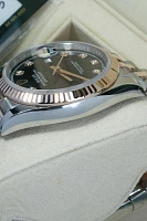 Часы Rolex  Datejust 36Mm Steel And Everose Gold Black Dial Diamonds-020  126231