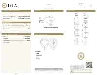 Украшение GIA  Серьги С Бриллиантами 5,16/5,03 Ct.   
