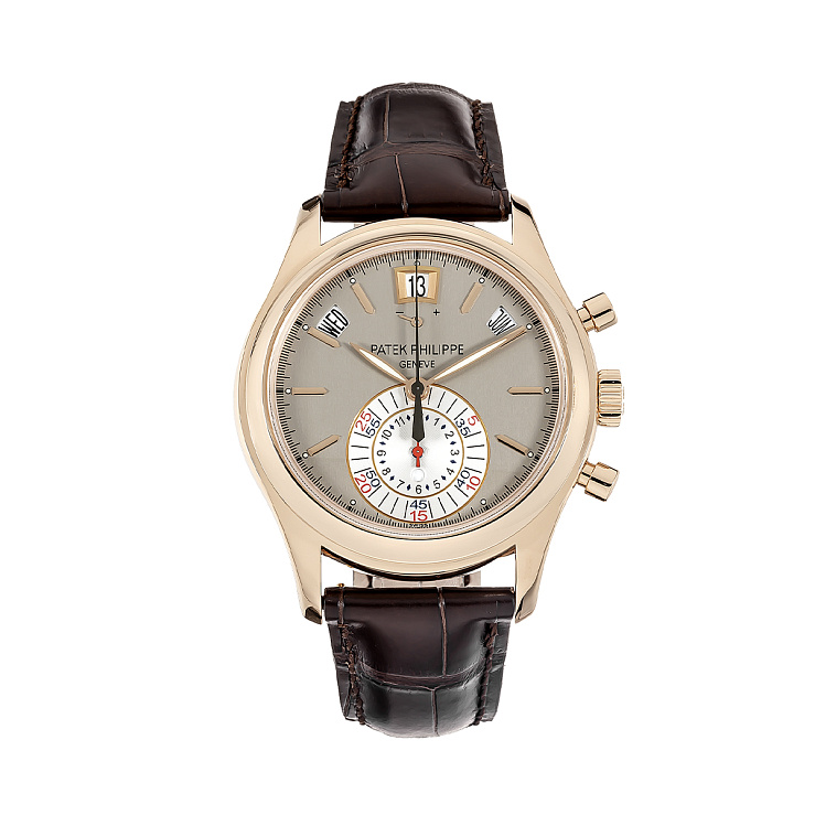 Часы Patek Philippe  Annual Calendar Chronograph Rose Gold Silver Dial  5960R-001