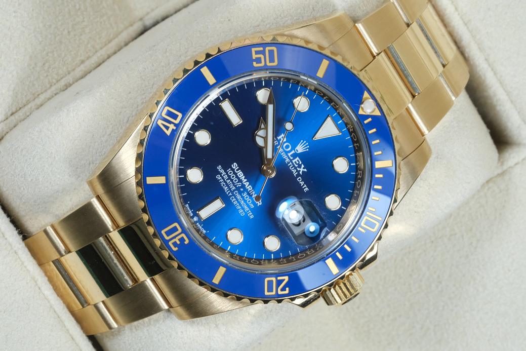 Часы Rolex  Submariner Yellow Gold Blue 41mm  126618LB
