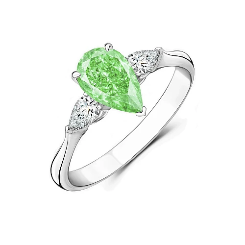 Украшение GIA  Кольцо с бриллиантом 1,50 ct. FLBGY/VS2   