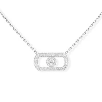 Украшение Messika  So Move Pavé Necklace  So Move Pavé-Set Necklace 12945-WG 
