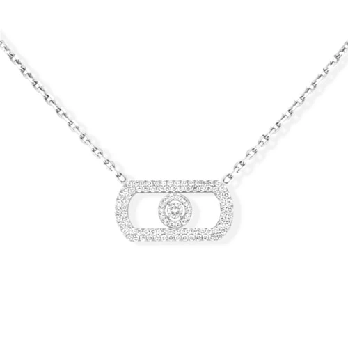 Украшение Messika  So Move Pavé Necklace  So Move Pavé-Set Necklace 12945-WG 
