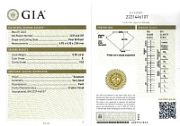 Украшение GIA  Кольцо С Бриллиантом 8,13 Ct. Fby/Vs2   