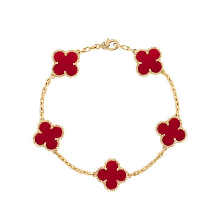 Украшение Van Cleef & Arpels  Vintage Alhambra Bracelet, 5 Motifs Vcard35500  VCARD35500 