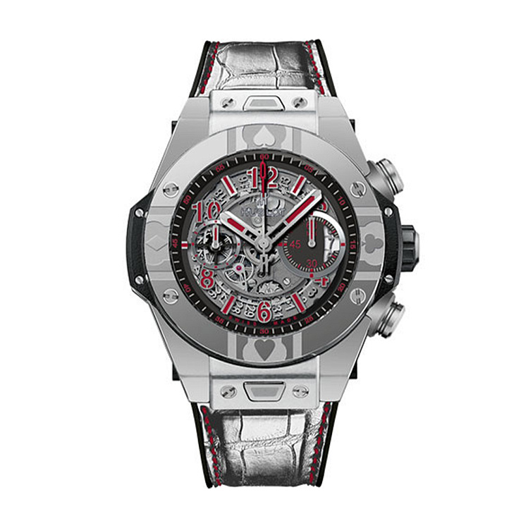 Часы Hublot  Big Bang Unico World Poker Tour Steel Limited Edition Chronograph  411.SX.1170.LR.WPT15