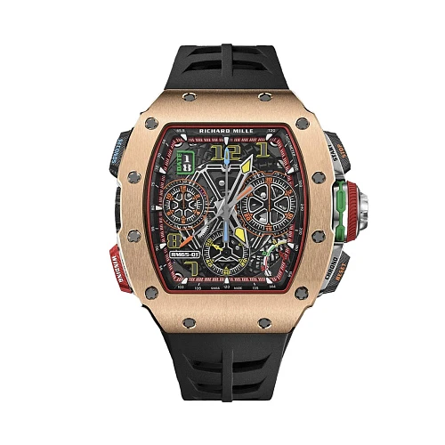 Часы Richard Mille  Split Seconds Chronograph Rose Gold And Carbon Tpt  RM 65-01
