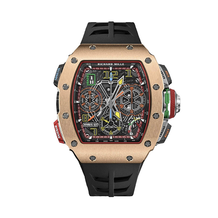 Часы Richard Mille  Split Seconds Chronograph Rose Gold And Carbon Tpt  RM 65-01