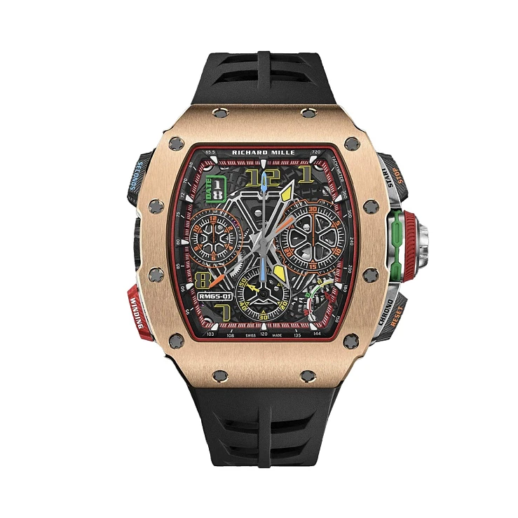 Часы Richard Mille  Split Seconds Chronograph Rose Gold And Carbon Tpt  RM 65-01
