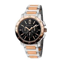 Часы Bvlgari  18K Rose Gold &amp; Steel Chronograph Automatic  BB 41 SPG CH