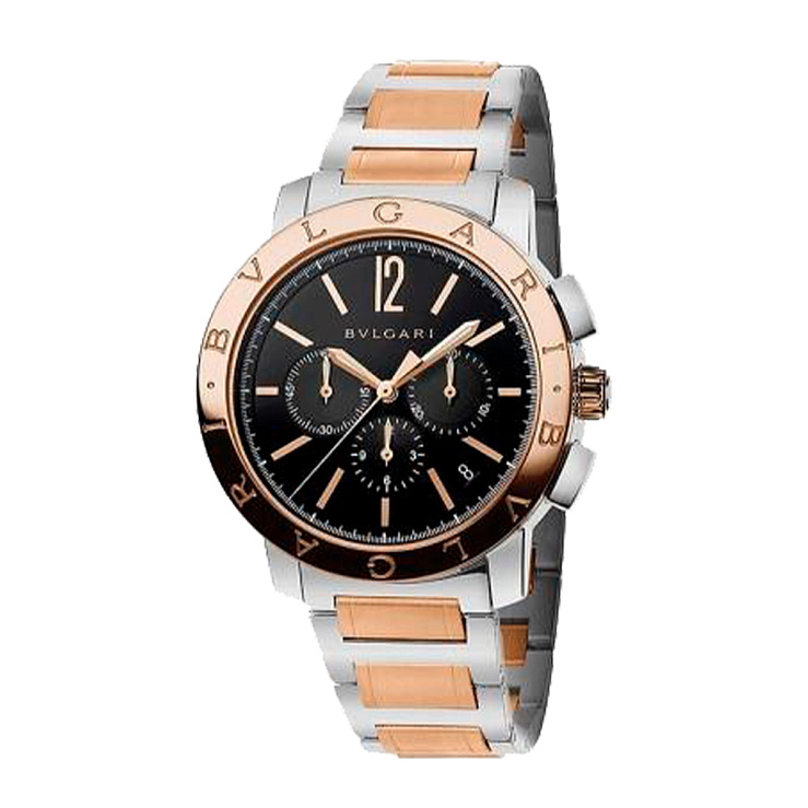 Часы Bvlgari  18K Rose Gold & Steel Chronograph Automatic  BB 41 SPG CH