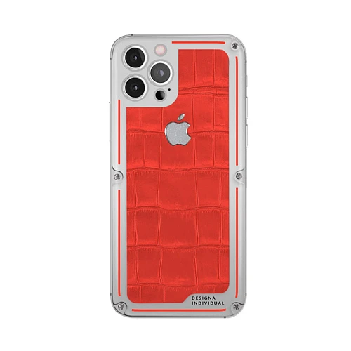 Кастомный Телефон Designa Individual  Leather Red & White  