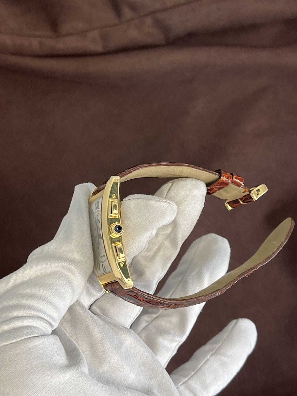 Часы Cartier  Tank Américaine Chronograph 18K Yellow Gold  1730