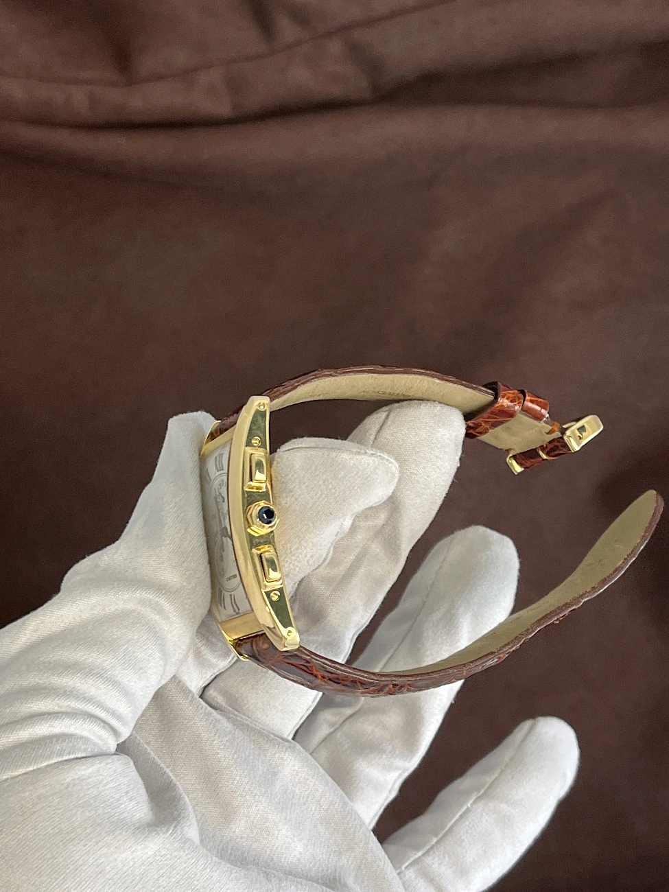 Часы Cartier  Tank Américaine Chronograph 18K Yellow Gold  1730