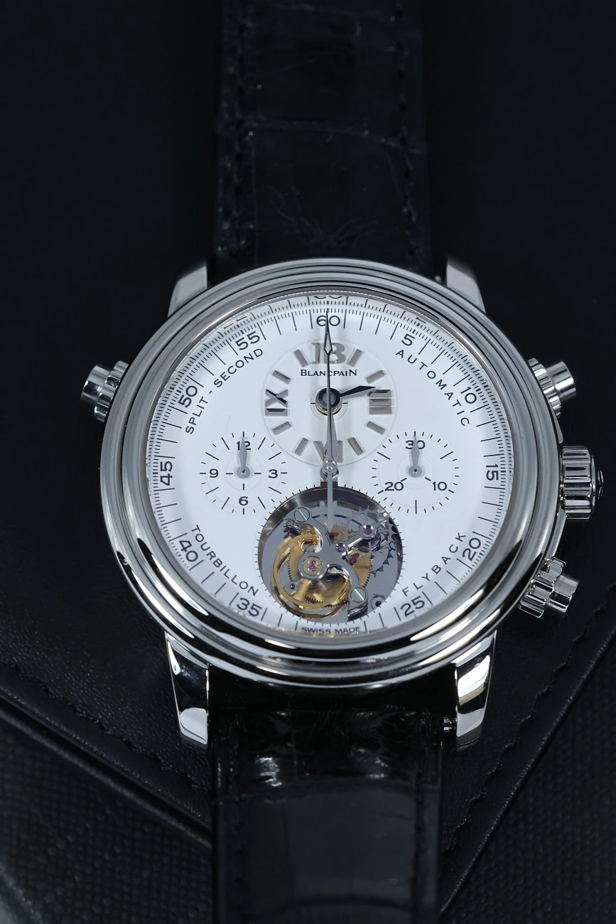 Часы Blancpain  Leman Platinum Tourbillon Split Second Chronograph 38mm  2189F 3427 63B
