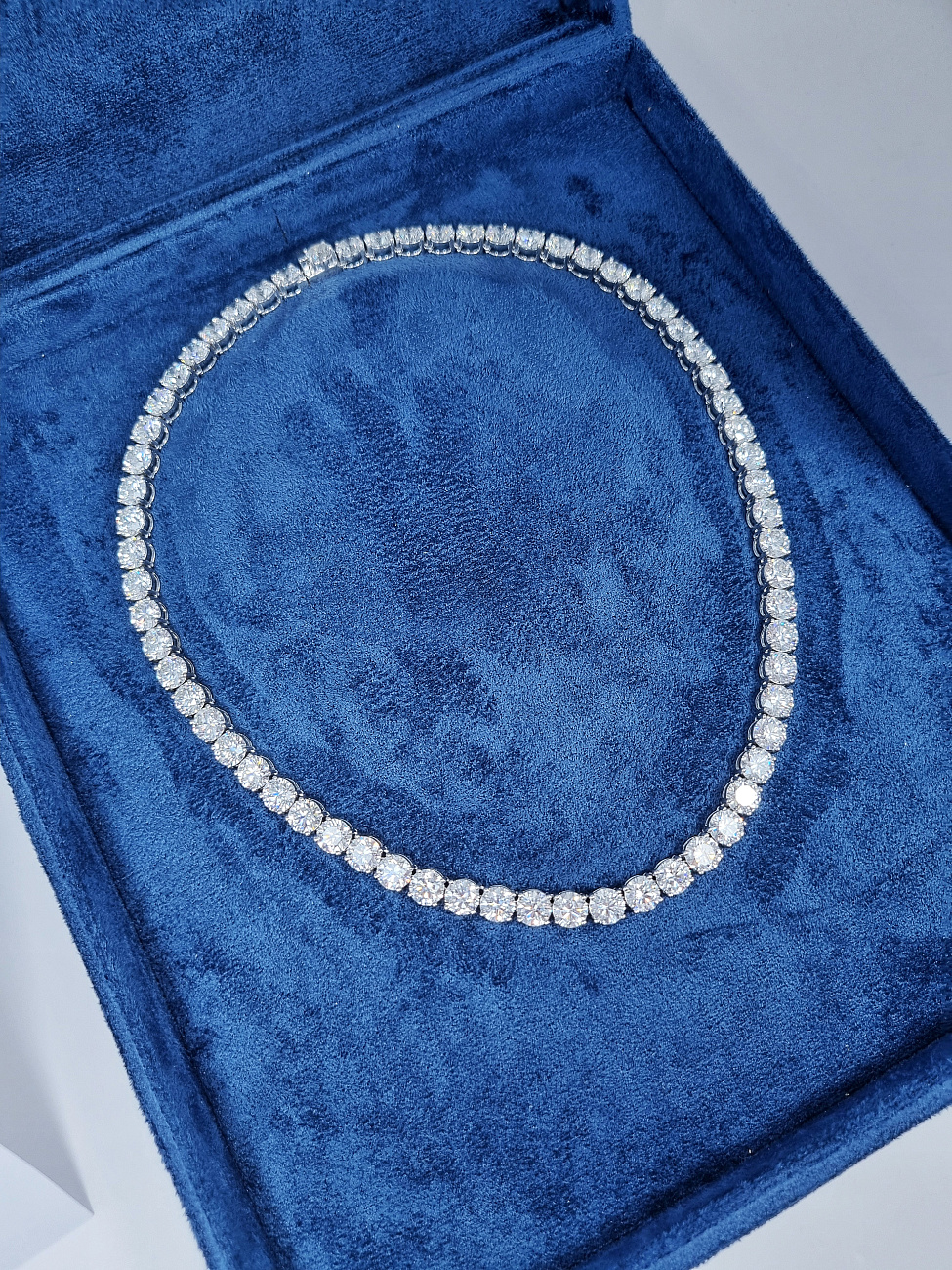 Украшение GIA  Diamond Tennis Necklace 65 сt. G/VS  (3 Excellent)   