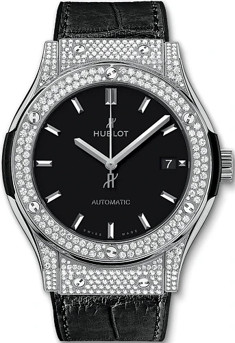 Заказать Hublot  Classic Fusion Titanium Pave 45  511.NX.1171.LR.1704