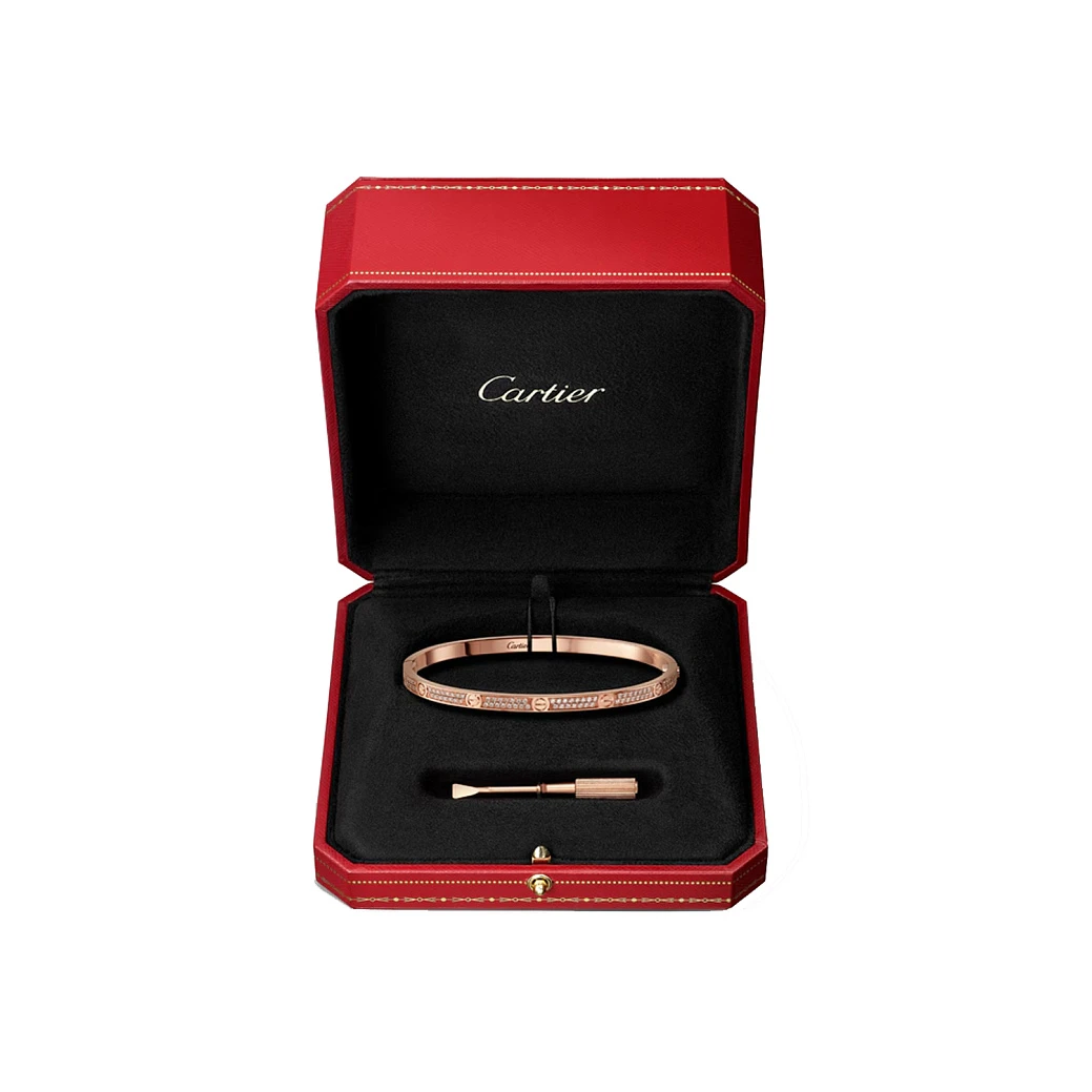 Украшение Cartier  Love Bracelet, Small Model, Custom Diamonds Full Pave  N6710717 FIX 