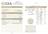 Украшение GIA  Серьги 0,55/0,55 ct. H/VS1 (3 Excellent) Round Diamonds   