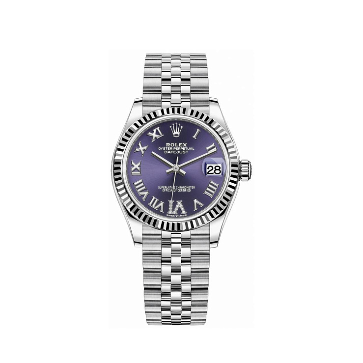 Часы Rolex  Datejust 31 Mm Purple Diale Diamonds Pave  278274