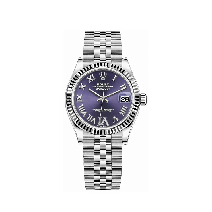 Часы Rolex  Datejust 31 Mm Purple Diale Diamonds Pave  278274