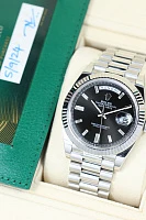 Часы Rolex  Day-Date 40 Oyster Perpetual Platinum Black Dial with Diamonds  228236